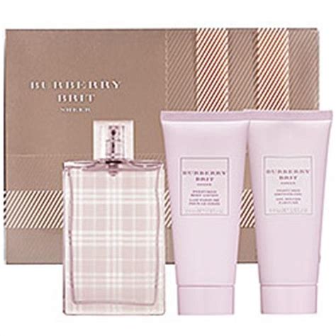 burberry brit sheer for her gift set|Burberry 2 piece set women's.